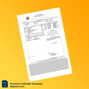 Customizable Philippines Bulacan State University Certificate of Registration Editable Word & PDF Template Customizable Philippines Bulacan State University Certificate of Registration Editable Word & PDF Template