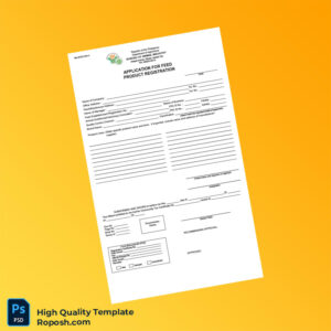 Philippines Bureau of Animal Industry Feed Product Registration Certificate Template in Word and PDF formats 2 page Philippines Bureau of Animal Industry Feed Product Registration Certificate Template in Word and PDF formats 2 page