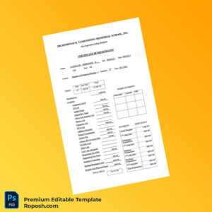 Customizable Philippines Dr Domingo B Tamondong Memorial School Registration Certificate Editable Word & PDF Template