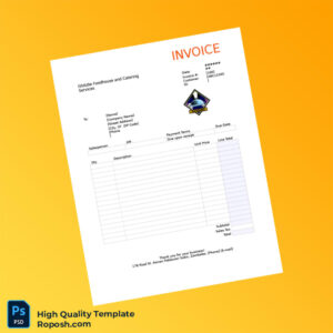 Philippines Ghitzlie Foodhouse and Catering Services Invoice Template in Word and PDF formats