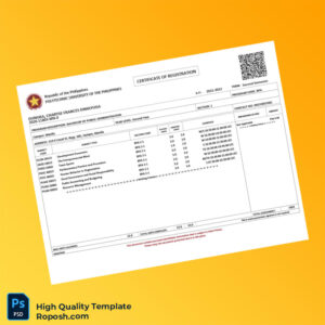 Philippines Polytechnic University Registration Certificate Template in Word and PDF formats Philippines Polytechnic University Registration Certificate Template in Word and PDF formats