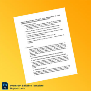 Customizable Philippines SEC Business Registration Certificate Editable Word & PDF Template 5 page Customizable Philippines SEC Business Registration Certificate Editable Word & PDF Template 5 page