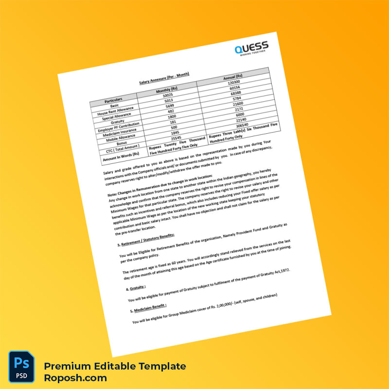 Customizable Qwess Corporation Salary Certificate Word & PDF Template 6 page Customizable Qwess Corporation Salary Certificate Word & PDF Template 6 page