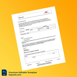 Customizable RAY Contract Research Organization Employment Verification Letter Word & PDF Template