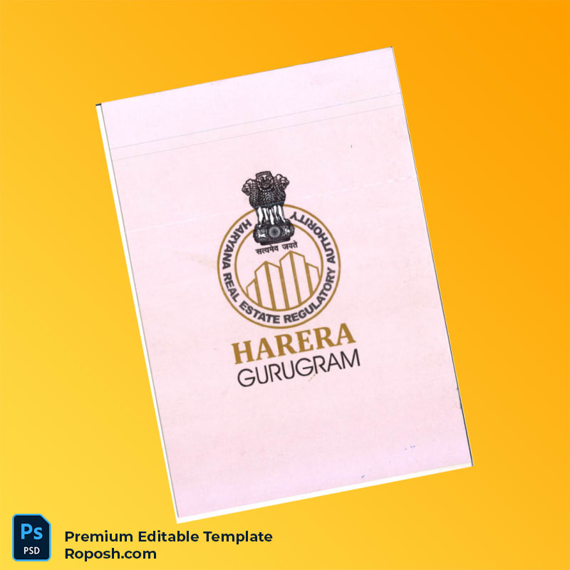 Customizable RERA Registration Certificate Editable Word & PDF Template 8 page Customizable RERA Registration Certificate Editable Word & PDF Template 8 page