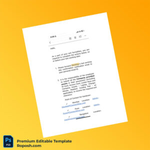 Customizable Reliving Letter Word & PDF Template 5 page