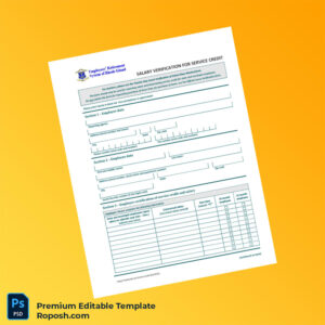 Customizable Rhode Island Employees Retirement System Income Verification Letter Word & PDF Template 2 page