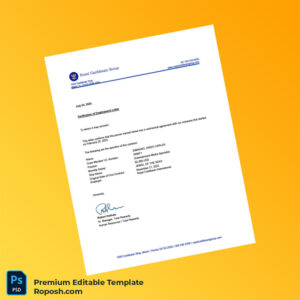 Customizable Royal Caribbean International Employment Verification Letter Word & PDF Template Customizable Royal Caribbean International Employment Verification Letter Word & PDF Template