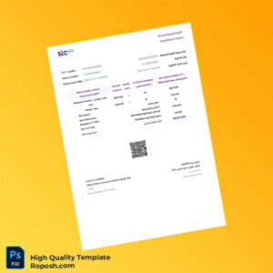 Saudi Arabia Mixed Closed Joint Stock Company Invoice Template in Word and PDF formats Saudi Arabia Mixed Closed Joint Stock Company Invoice Template in Word and PDF formats