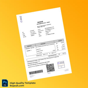 Saudi Arabia Tawuniya Invoice Template in Word and PDF formats Saudi Arabia Tawuniya Invoice Template in Word and PDF formats