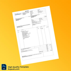 Singapore Championx SG Service Pte Ltd Invoice Template in Word and PDF formats 2 page