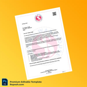 Customizable Singapore Joo Seng Warehouse Employment Verification Letter Word & PDF Template 7 page