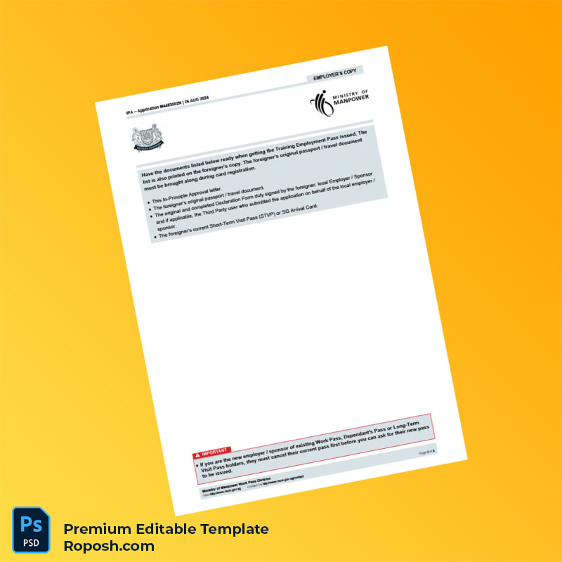 Customizable Singapore Pabna Restaurant Pte Ltd Employment Verification Letter Word & PDF Template 8 page Customizable Singapore Pabna Restaurant Pte Ltd Employment Verification Letter Word & PDF Template 8 page