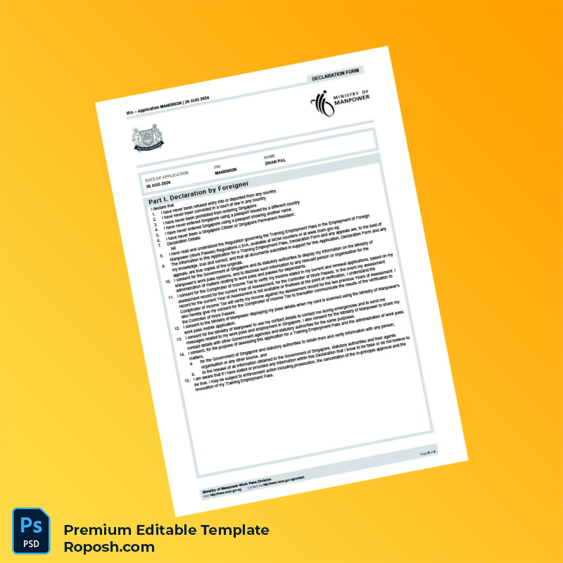 Customizable Singapore Pabna Restaurant Pte Ltd Employment Verification Letter Word & PDF Template 8 page Customizable Singapore Pabna Restaurant Pte Ltd Employment Verification Letter Word & PDF Template 8 page