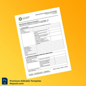 Customizable South Africa Health Department Certificate of Acceptability Editable Word & PDF Template 4 page