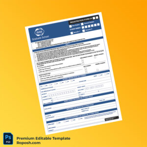 Customizable South Africa IMM Registration Form Editable Word & PDF Template 4 page