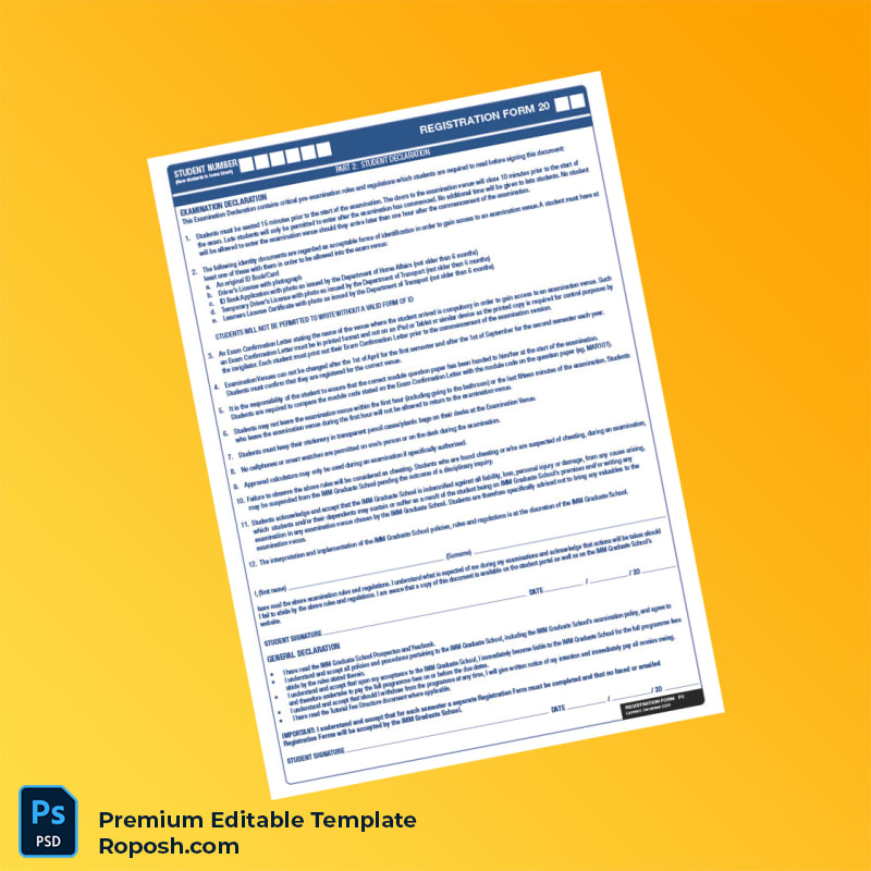 Customizable South Africa IMM Registration Form Editable Word & PDF Template 4 page Customizable South Africa IMM Registration Form Editable Word & PDF Template 4 page