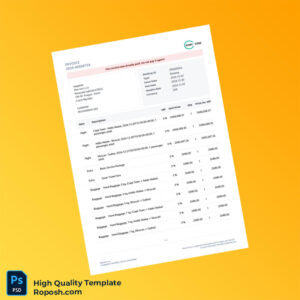 South Africa Kiwi com Invoice Template in Word and PDF formats 2 page