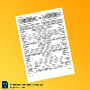 Customizable South Africa Motor Vehicle Registration Duplicate Certificate Application Form Editable Word & PDF Template 2 page