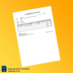 South Africa Pestera Commercial Invoice Template in Word and PDF formats