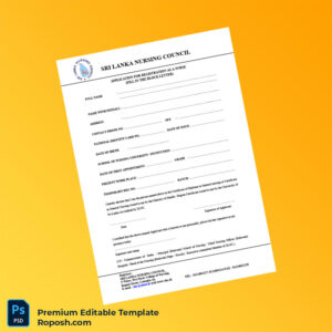 Customizable Sri Lanka Nursing Council Registration Certificate Editable Word & PDF Template 5 page Customizable Sri Lanka Nursing Council Registration Certificate Editable Word & PDF Template 5 page