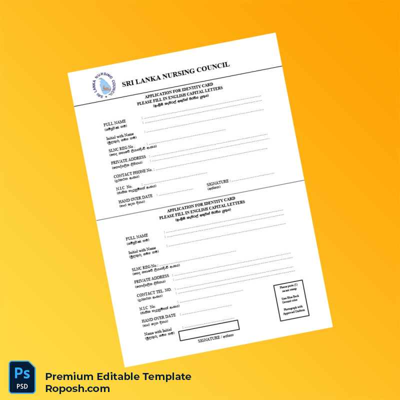 Customizable Sri Lanka Nursing Council Registration Certificate Editable Word & PDF Template 5 page Customizable Sri Lanka Nursing Council Registration Certificate Editable Word & PDF Template 5 page