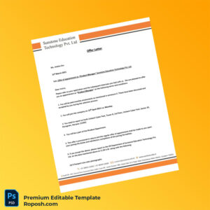 Customizable Sunstone Education Technology Pvt Ltd Employment Verification Letter Word & PDF Template 4 page