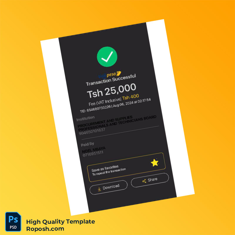 Tanzania NIDA Editable Registration Certificate Form Template in Word and PDF formats 3 page Tanzania NIDA Editable Registration Certificate Form Template in Word and PDF formats 3 page