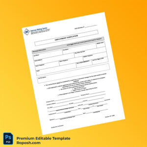 Customizable Telecommunications Employment Verification Form Word & PDF Template 2 page