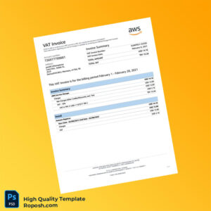 Turkey Amazon Web Services Invoice Template in Word and PDF formats Turkey Amazon Web Services Invoice Template in Word and PDF formats