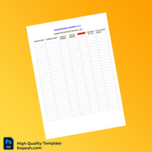 UAE Diamond Diesel Trading L L C Invoice Template in Word and PDF formats UAE Diamond Diesel Trading L L C Invoice Template in Word and PDF formats