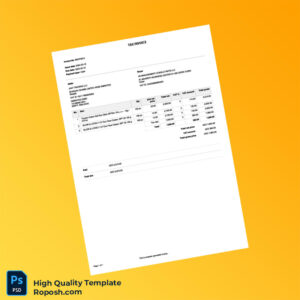 UAE Jaat Trading LLC Invoice Template in Word and PDF formats UAE Jaat Trading LLC Invoice Template in Word and PDF formats