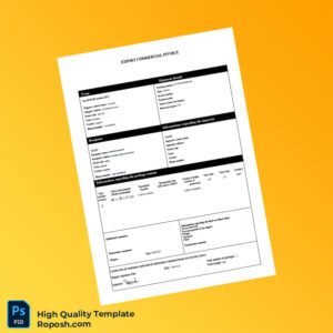 UK AcLabore Export Commercial Invoice Template in Word and PDF formats UK AcLabore Export Commercial Invoice Template in Word and PDF formats