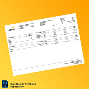 UK Allstar Solutions Limited Invoice Template in Word and PDF formats 3 page UK Allstar Solutions Limited Invoice Template in Word and PDF formats 3 page