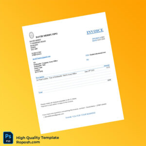 UK Goldsmiths Company Assay Office Invoice Template in Word and PDF formats