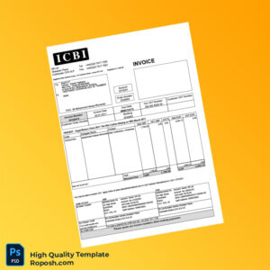 UK IIR Ltd Invoice Template in Word and PDF formats 2 page