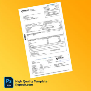 US Paul Grillo  Audrey Grillo Editable Mortgage Statement Template in Word and PDF formats