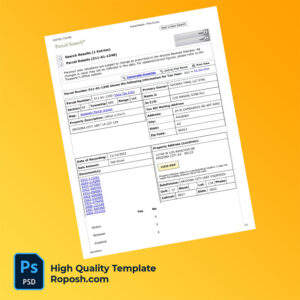 USA Siksika Trail LLC Editable Tax Bill Template in Word and PDF formats