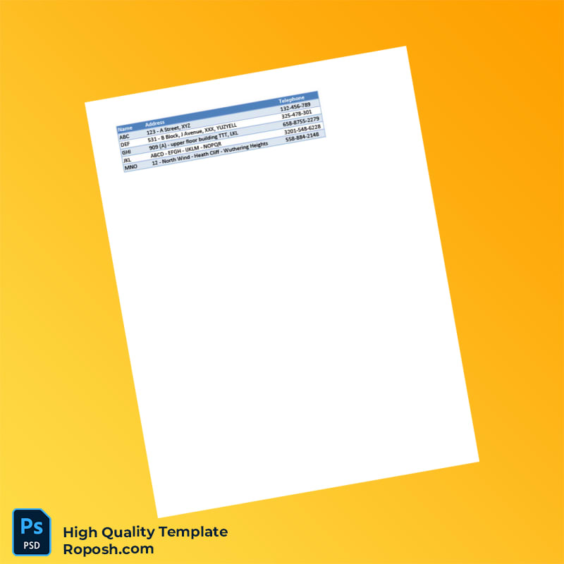 USA ABC Invoice Template in Word and PDF formats 4 page USA ABC Invoice Template in Word and PDF formats 4 page