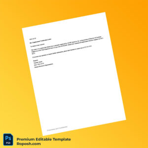 Customizable USA ACME Americas Inc Employment Verification Letter Word & PDF Template Customizable USA ACME Americas Inc Employment Verification Letter Word & PDF Template