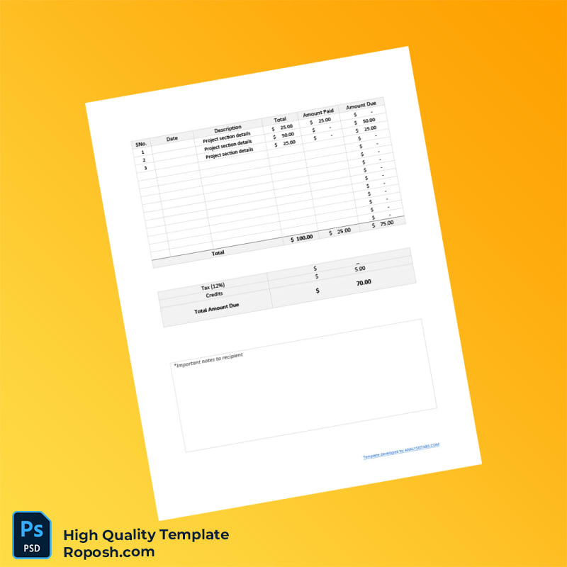 USA ANALYSISTABS Invoice Template in Word and PDF formats 2 page USA ANALYSISTABS Invoice Template in Word and PDF formats 2 page