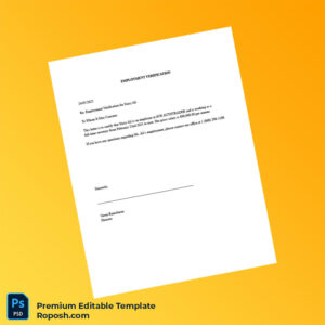 Customizable USA AVR AUTOTRADER Employment Verification Letter Word & PDF Template