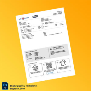 USA Autobidmaster Invoice Template in Word and PDF formats