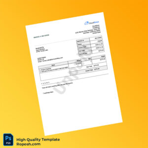 USA CloudOnex Invoice Template in Word and PDF formats