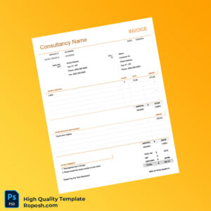 USA Consultant Invoice Template in Word and PDF formats 5 page