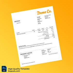 USA Demo Company Invoice Template in Word and PDF formats USA Demo Company Invoice Template in Word and PDF formats