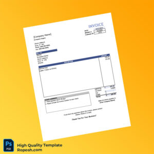 USA Editable Service Invoice Template in Word and PDF formats 5 page