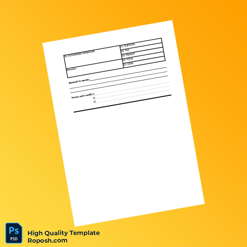 USA KNS Overseas Proforma Invoice Template in Word and PDF formats 8 page USA KNS Overseas Proforma Invoice Template in Word and PDF formats 8 page