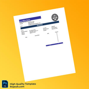 USA Legal Invoice Template in Word and PDF formats 2 page