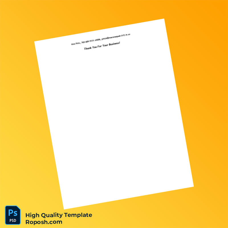 USA Maconaquah Middle School Invoice Template in Word and PDF formats 4 page USA Maconaquah Middle School Invoice Template in Word and PDF formats 4 page